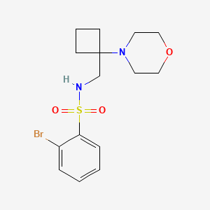 2-Bromo-N-[(1-morpholin-4-ylcyclobutyl)methyl]benzenesulfonamide