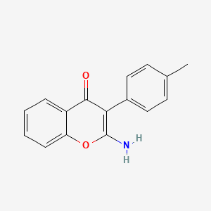molecular formula C16H13NO2 B2506979 2-amino-3-(4-methylphenyl)-4H-chromen-4-one CAS No. 883279-39-8