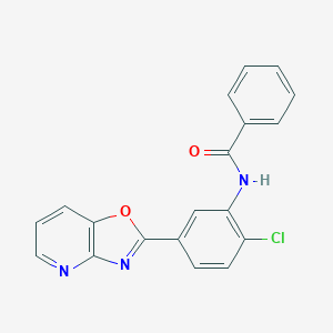 N-[2-chloro-5-([1,3]oxazolo[4,5-b]pyridin-2-yl)phenyl]benzamide