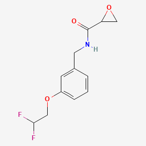 N-[[3-(2,2-Difluoroethoxy)phenyl]methyl]oxirane-2-carboxamide