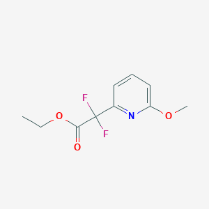 molecular formula C10H11F2NO3 B2506986 Ethyl Difluoro(6-methoxypyridin-2-yl)acetate CAS No. 503627-75-6