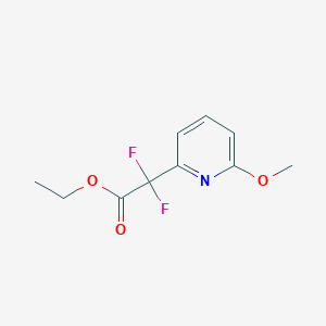 molecular formula C10H11F2NO3 B2506986 乙基二氟（6-甲氧基吡啶-2-基）乙酸酯 CAS No. 503627-75-6