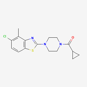(4-(5-Chloro-4-methylbenzo[d]thiazol-2-yl)piperazin-1-yl)(cyclopropyl)methanone