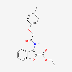 Ethyl 3-(2-(p-tolyloxy)acetamido)benzofuran-2-carboxylate