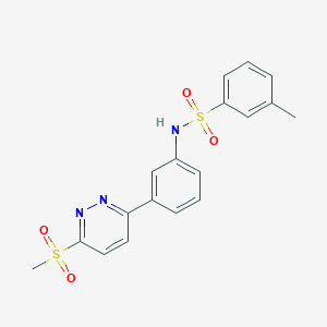 N-[3-(6-methanesulfonylpyridazin-3-yl)phenyl]-3-methylbenzene-1-sulfonamide