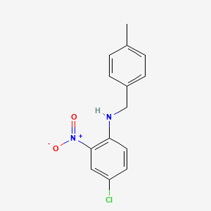 4-chloro-N-[(4-methylphenyl)methyl]-2-nitroaniline