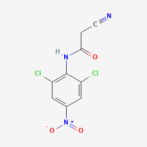 molecular formula C9H5Cl2N3O3 B2507037 2-cyano-N-(2,6-dichloro-4-nitrophényl)acétamide CAS No. 955314-24-6