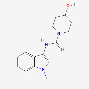 4-hydroxy-N-(1-methyl-1H-indol-3-yl)piperidine-1-carboxamide