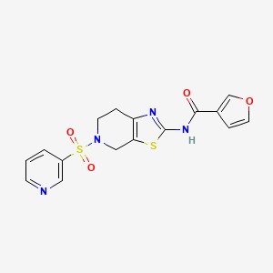 N-(5-(pyridin-3-ylsulfonyl)-4,5,6,7-tetrahydrothiazolo[5,4-c]pyridin-2-yl)furan-3-carboxamide