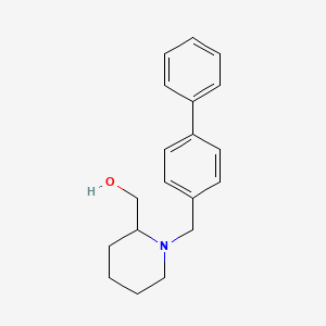 molecular formula C19H23NO B2507054 [1-[(4-Phenylphenyl)methyl]piperidin-2-yl]methanol CAS No. 415712-82-2