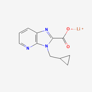 molecular formula C11H10LiN3O2 B2507056 Lithium 3-(cyclopropylmethyl)-3H-imidazo[4,5-b]pyridine-2-carboxylate CAS No. 2197053-78-2