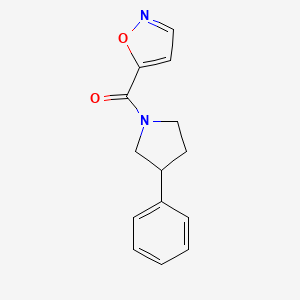 Isoxazol-5-yl(3-phenylpyrrolidin-1-yl)methanone
