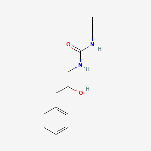 molecular formula C14H22N2O2 B2507077 1-(Tert-butyl)-3-(2-hydroxy-3-phenylpropyl)urea CAS No. 1351644-95-5