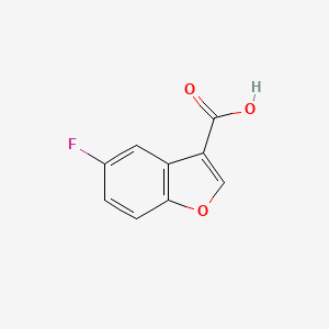 molecular formula C9H5FO3 B2507078 5-Fluoro-1-benzofuran-3-carboxylic acid CAS No. 147373-09-9