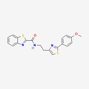 molecular formula C20H17N3O2S2 B2507093 N-(2-(2-(4-methoxyphenyl)thiazol-4-yl)ethyl)benzo[d]thiazole-2-carboxamide CAS No. 1211746-07-4