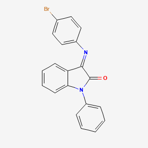 3-(4-Bromophenyl)imino-1-phenylindol-2-one