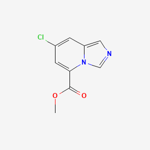 molecular formula C9H7ClN2O2 B2507108 7-氯咪唑并[1,5-a]吡啶-5-甲酸甲酯 CAS No. 1427448-43-8