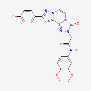 molecular formula C23H17FN6O4 B2507110 Chembl4514127 CAS No. 1207034-36-3