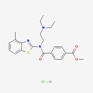Methyl 4-((2-(diethylamino)ethyl)(4-methylbenzo[d]thiazol-2-yl)carbamoyl)benzoate hydrochloride