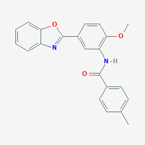 N-[5-(1,3-benzoxazol-2-yl)-2-methoxyphenyl]-4-methylbenzamide