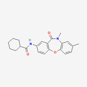 N-(8,10-dimethyl-11-oxo-10,11-dihydrodibenzo[b,f][1,4]oxazepin-2-yl)cyclohexanecarboxamide