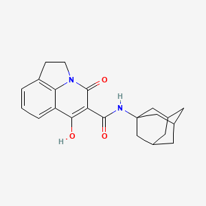 N-(1-adamantyl)-6-hydroxy-4-oxo-1,2-dihydro-4H-pyrrolo[3,2,1-ij]quinoline-5-carboxamide
