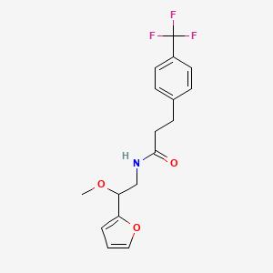 N-(2-(furan-2-yl)-2-methoxyethyl)-3-(4-(trifluoromethyl)phenyl)propanamide