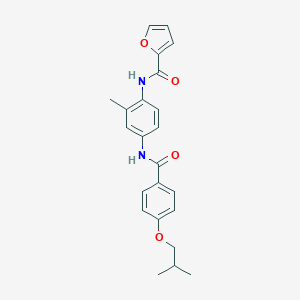 N-{4-[(4-isobutoxybenzoyl)amino]-2-methylphenyl}-2-furamide