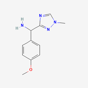 1-(4-methoxyphenyl)-1-(1-methyl-1H-1,2,4-triazol-3-yl)methanamine