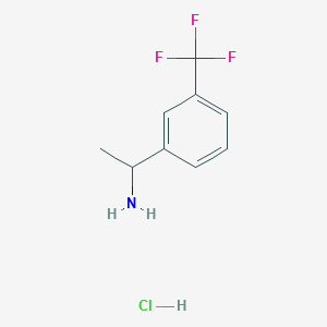 molecular formula C9H11ClF3N B2507174 1-(3-(Trifluoromethyl)phenyl)ethanamine hydrochloride CAS No. 3803-25-6
