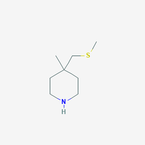 4-Methyl-4-(methylsulfanylmethyl)piperidine