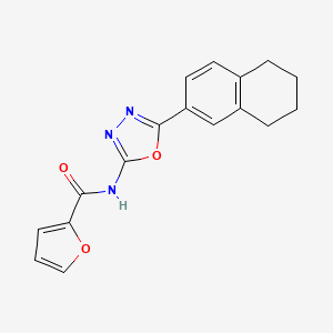 N-(5-(5,6,7,8-tetrahydronaphthalen-2-yl)-1,3,4-oxadiazol-2-yl)furan-2-carboxamide