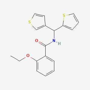 2-ethoxy-N-(thiophen-2-yl(thiophen-3-yl)methyl)benzamide