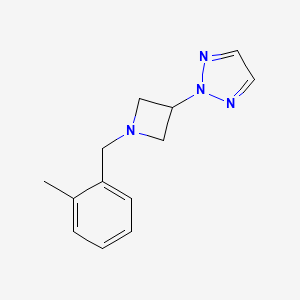 2-[1-[(2-Methylphenyl)methyl]azetidin-3-yl]triazole