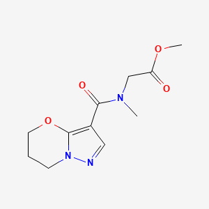 methyl 2-(N-methyl-6,7-dihydro-5H-pyrazolo[5,1-b][1,3]oxazine-3-carboxamido)acetate