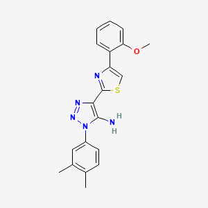 1-(3,4-dimethylphenyl)-4-[4-(2-methoxyphenyl)-1,3-thiazol-2-yl]-1H-1,2,3-triazol-5-amine