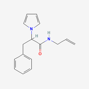 molecular formula C16H18N2O B2507205 N-allyl-3-phenyl-2-(1H-pyrrol-1-yl)propanamide CAS No. 939228-29-2