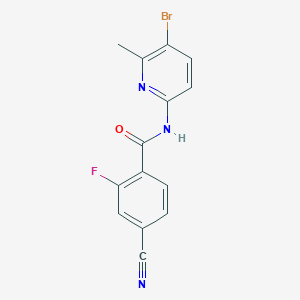 N-(5-bromo-6-methylpyridin-2-yl)-4-cyano-2-fluorobenzamide