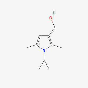 molecular formula C10H15NO B2507241 (1-cyclopropyl-2,5-dimethyl-1H-pyrrol-3-yl)methanol CAS No. 926229-26-7