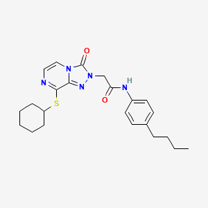 molecular formula C23H29N5O2S B2507244 N-[4-ethoxy-2-(4-methoxyphenyl)quinolin-6-yl]acetamide CAS No. 1251592-47-8