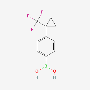 molecular formula C10H10BF3O2 B2507247 (4-(1-(Trifluoromethyl)cyclopropyl)phenyl)boronic acid CAS No. 1431616-41-9