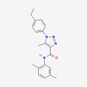molecular formula C20H22N4O B2507255 N-(2,5-dimethylphenyl)-1-(4-ethylphenyl)-5-methyl-1H-1,2,3-triazole-4-carboxamide CAS No. 902863-56-3