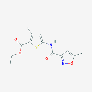 Ethyl 3-methyl-5-(5-methylisoxazole-3-carboxamido)thiophene-2-carboxylate