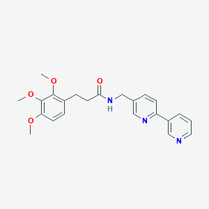 N-([2,3'-bipyridin]-5-ylmethyl)-3-(2,3,4-trimethoxyphenyl)propanamide