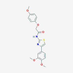 molecular formula C20H20N2O5S B250728 N-[4-(3,4-dimethoxyphenyl)-1,3-thiazol-2-yl]-2-(4-methoxyphenoxy)acetamide 