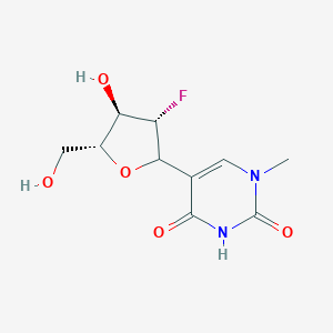 molecular formula C10H13FN2O5 B025073 1-Methyl-5-(2-deoxy-2-fluoroarabinofuranosyl)uracil CAS No. 110419-25-5
