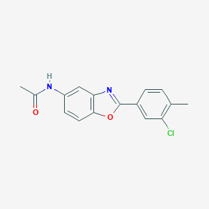 molecular formula C16H13ClN2O2 B250730 N-[2-(3-chloro-4-methylphenyl)-1,3-benzoxazol-5-yl]acetamide 