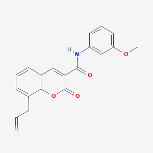 molecular formula C20H17NO4 B2507303 8-allyl-N-(3-methoxyphenyl)-2-oxo-2H-chromene-3-carboxamide CAS No. 681479-44-7