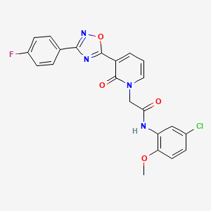 N-(5-chloro-2-methoxyphenyl)-2-(3-(3-(4-fluorophenyl)-1,2,4-oxadiazol-5-yl)-2-oxopyridin-1(2H)-yl)acetamide