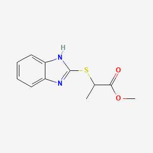 methyl 2-(1H-1,3-benzodiazol-2-ylsulfanyl)propanoate